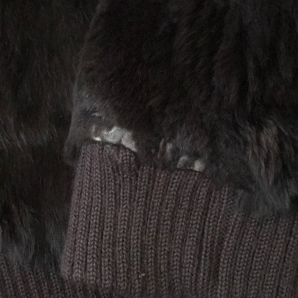 Rabbit fur bomber jacket - Picture 5 of 6